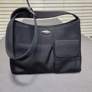 Nine West Black Shoulder Bag with Pocket Detail